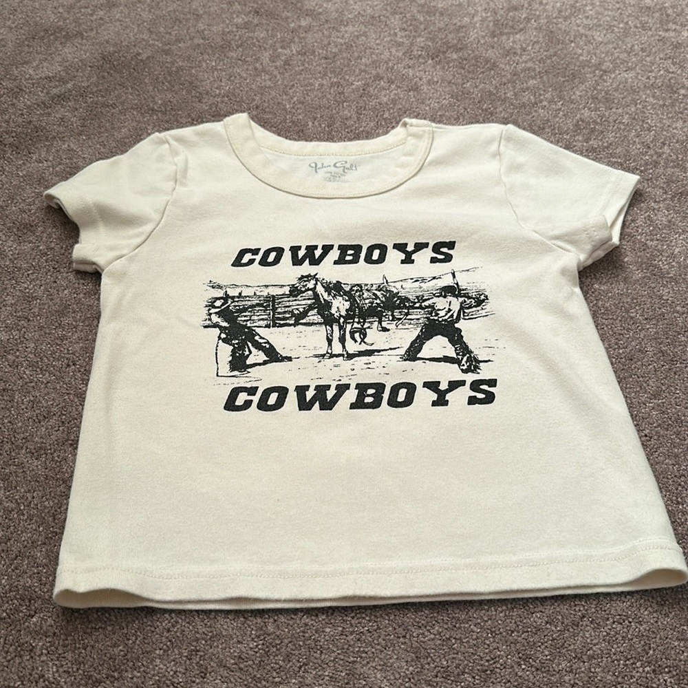 John Galt Cowboys Cropped Shirt